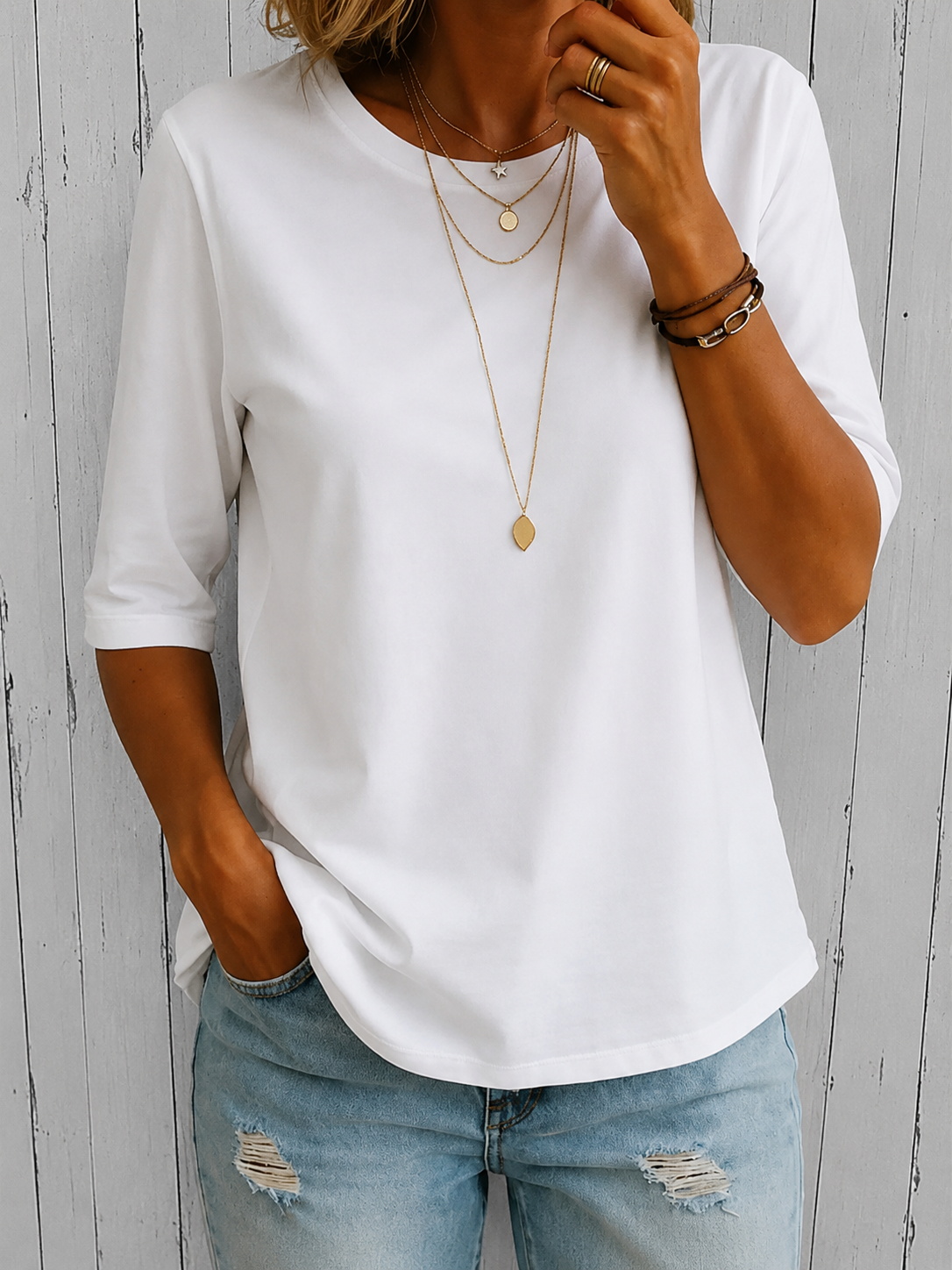 Cassie | Luksuriøs Komfort T-Shirt